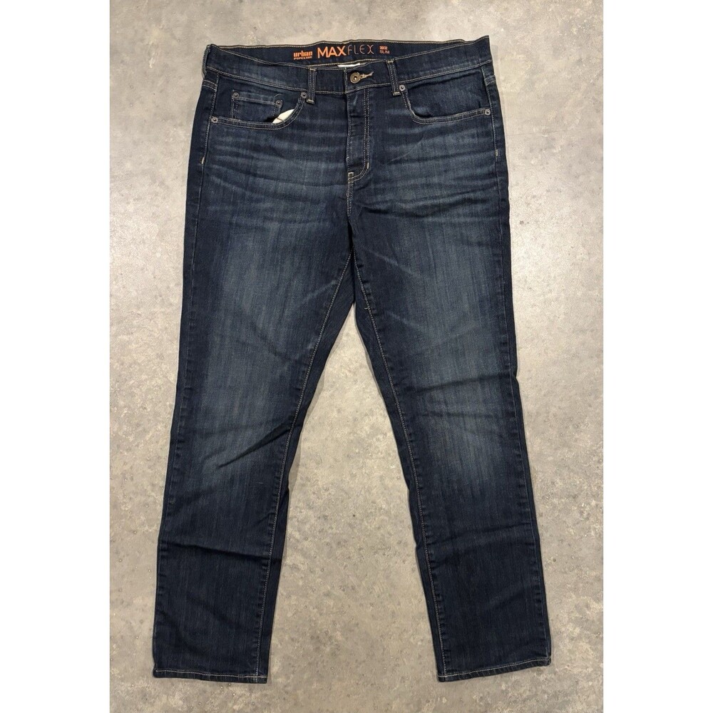 Urban Pipeline Jeans Mens 36x32 Blue Denim Slim Straight Max Flex